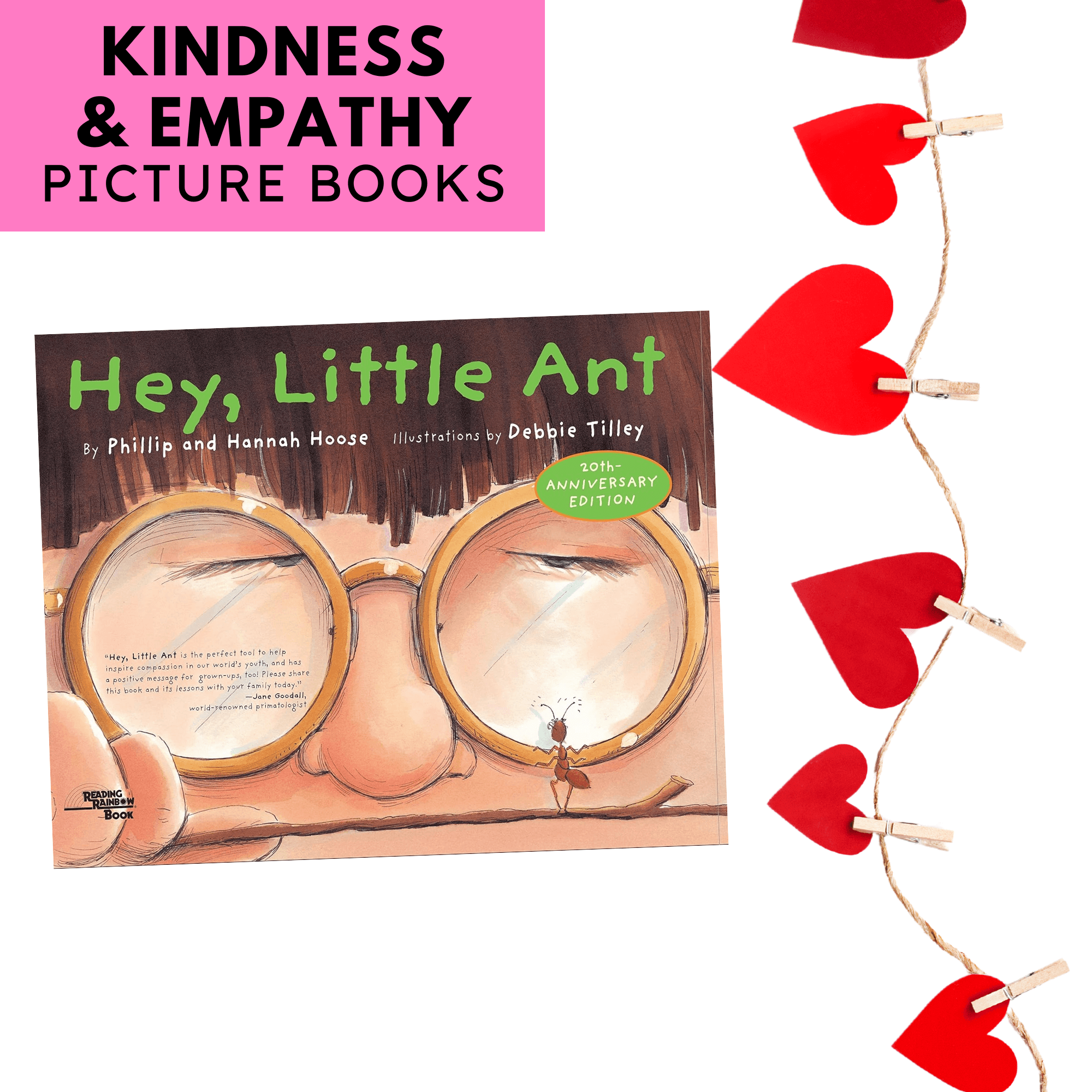 Hey, Little Ant by Phillip and Hannah Hoose, a thoughtful book to teach empathy and understanding different perspectives