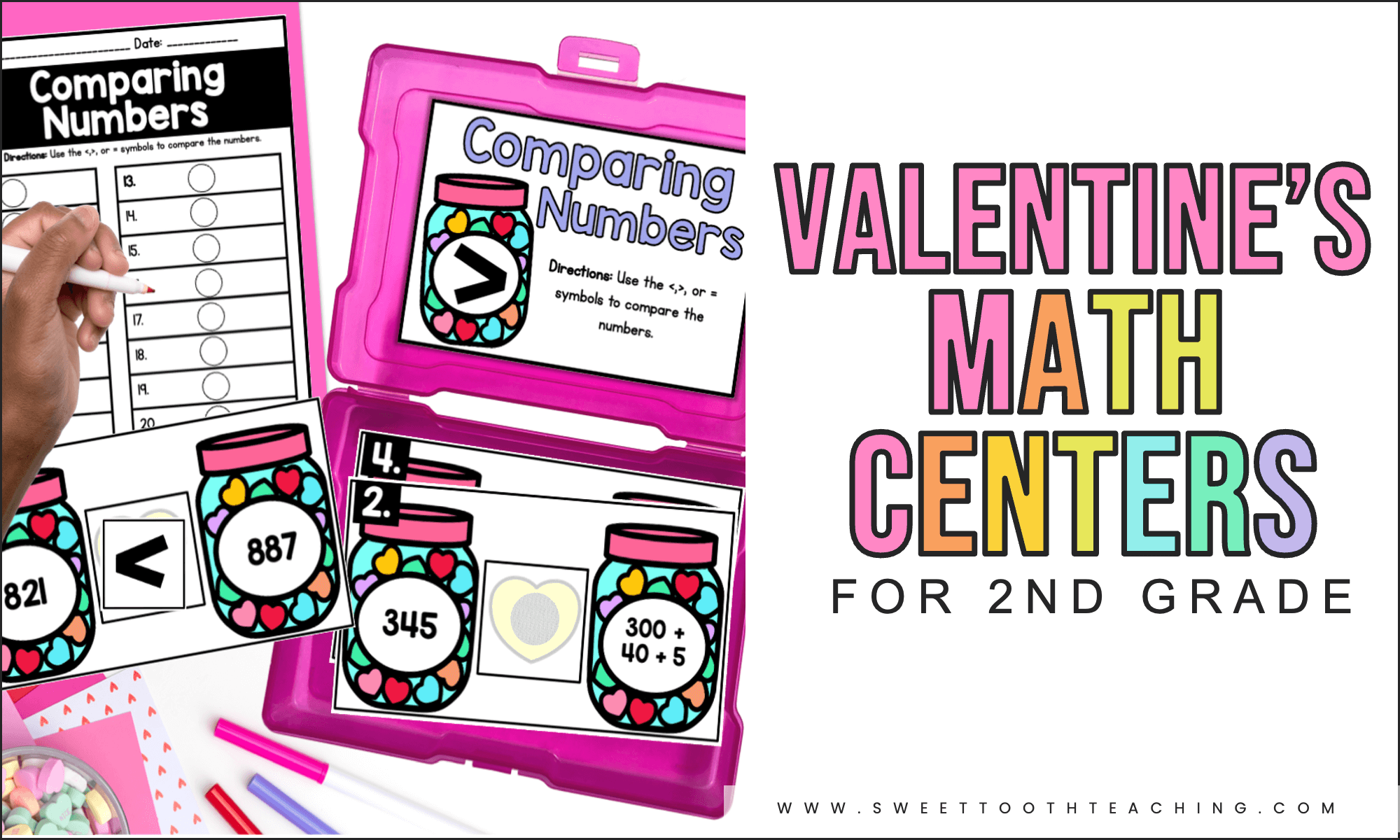 valentine's math centers